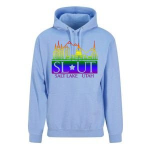 Salt Lake Utah SlUt Lgbtq Funny Unisex Surf Hoodie