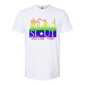 Salt Lake Utah SlUt Lgbtq Funny Softstyle CVC T-Shirt