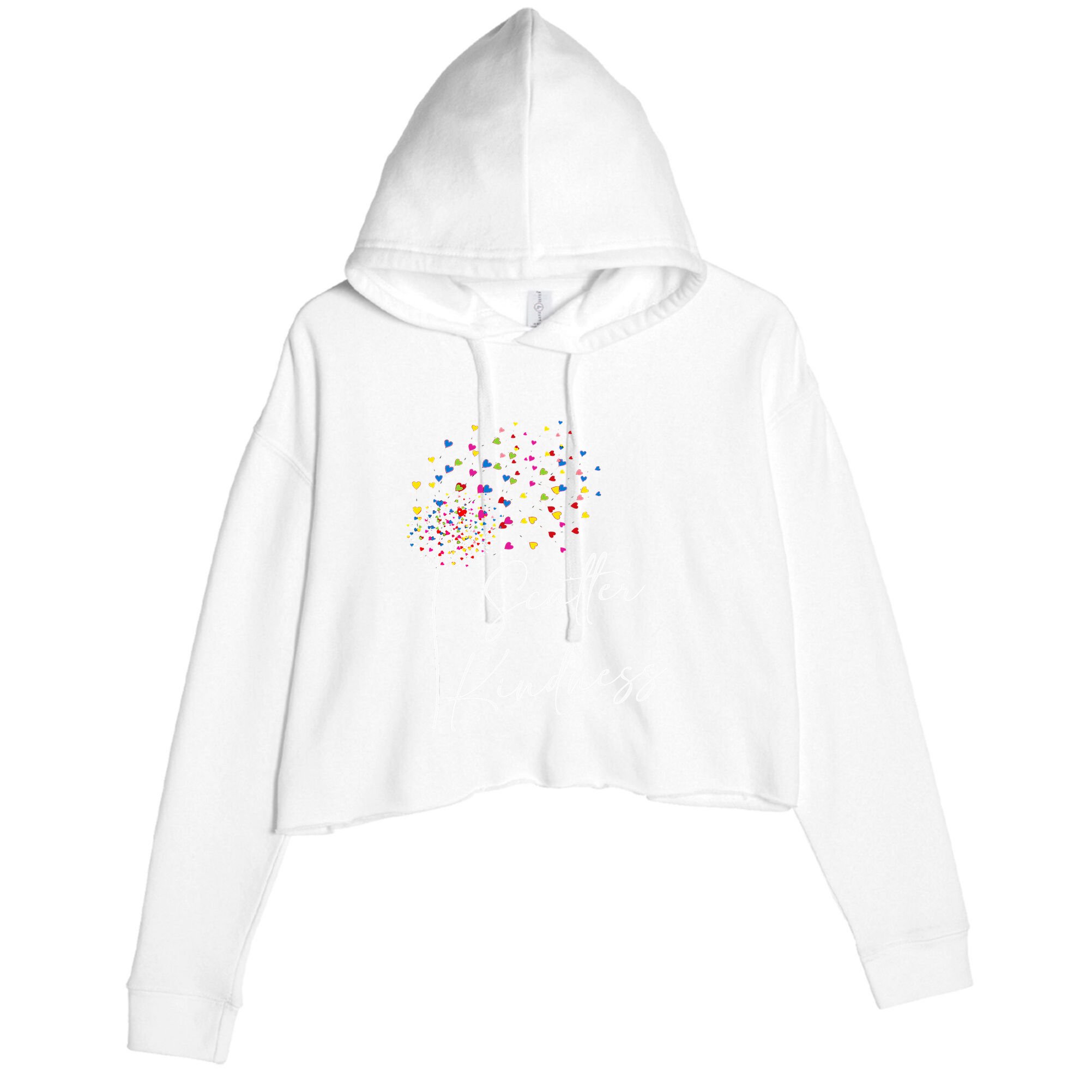 Spread Love Unity Day AntiBullying Awareness Crop Fleece Hoodie