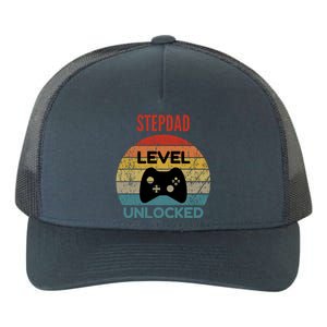 Stepdad Level Unlocked Funny Gift Gamer Gift For New Stepdad Cute Gift Yupoong Adult 5-Panel Trucker Hat