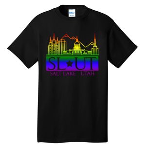 Salt Lake Utah SlUt Lgbtq Funny Tall T-Shirt