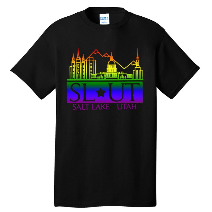 Salt Lake Utah SlUt Lgbtq Funny Tall T-Shirt