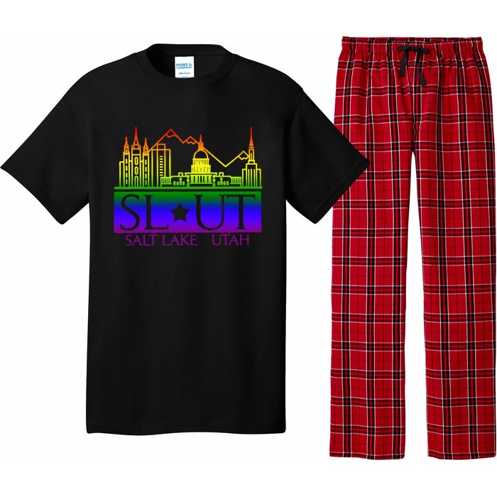 Salt Lake Utah SlUt Lgbtq Funny Pajama Set