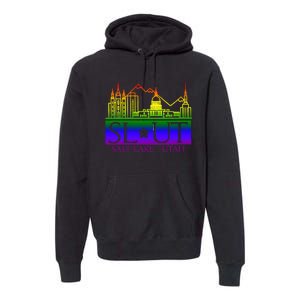 Salt Lake Utah SlUt Lgbtq Funny Premium Hoodie