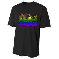 Salt Lake Utah SlUt Lgbtq Funny Performance Sprint T-Shirt