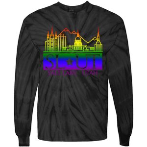 Salt Lake Utah SlUt Lgbtq Funny Tie-Dye Long Sleeve Shirt