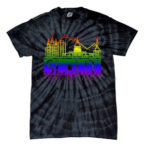 Salt Lake Utah SlUt Lgbtq Funny Tie-Dye T-Shirt