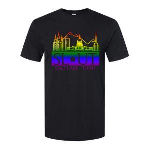 Salt Lake Utah SlUt Lgbtq Funny Softstyle CVC T-Shirt