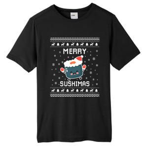 Sushi Lover Ugly Christmas Sweater For Holidays Gift Tall Fusion ChromaSoft Performance T-Shirt