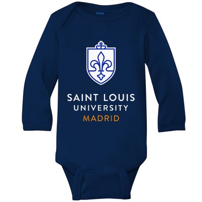 Saint Louis University Slu Madrid Baby Long Sleeve Bodysuit