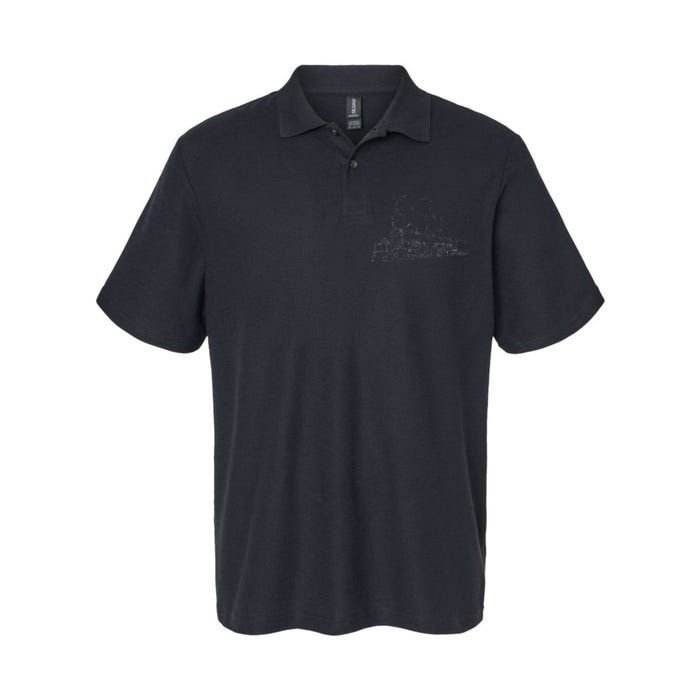 Steam Locomotive Utah Softstyle Adult Sport Polo