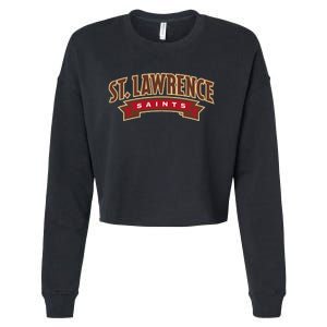 St. Lawrence University Saints Banner Mark Cropped Pullover Crew