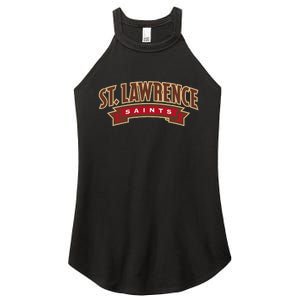 St. Lawrence University Saints Banner Mark Women's Perfect Tri Rocker Tank