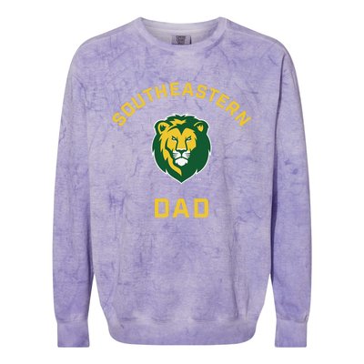 Southeastern Louisiana University Lions Arched Dad Colorblast Crewneck Sweatshirt