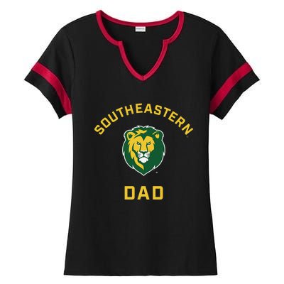 Southeastern Louisiana University Lions Arched Dad Ladies Halftime Notch Neck Tee