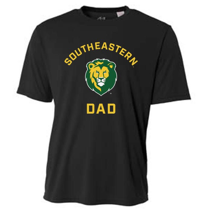 Southeastern Louisiana University Lions Arched Dad Cooling Performance Crew T-Shirt