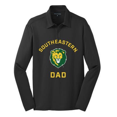 Southeastern Louisiana University Lions Arched Dad Silk Touch Performance Long Sleeve Polo