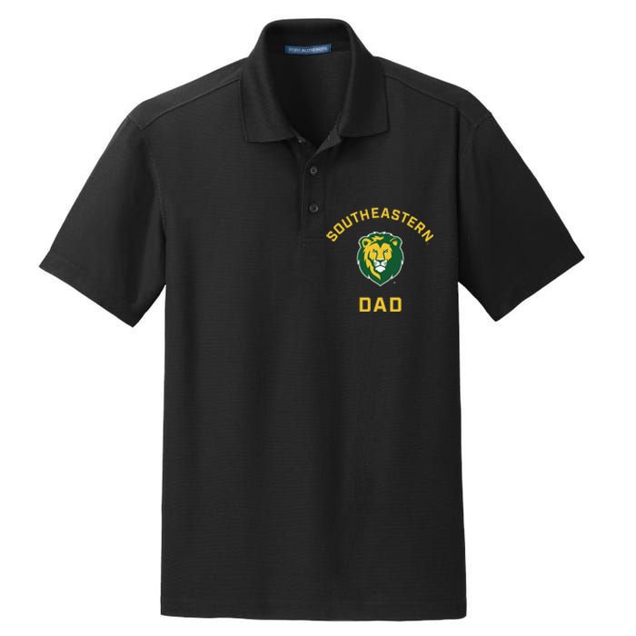 Southeastern Louisiana University Lions Arched Dad Dry Zone Grid Polo