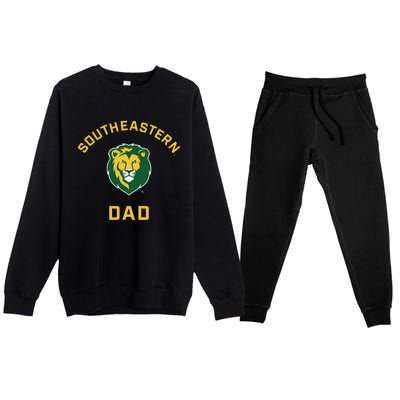 Southeastern Louisiana University Lions Arched Dad Premium Crewneck Sweatsuit Set