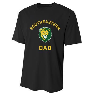 Southeastern Louisiana University Lions Arched Dad Performance Sprint T-Shirt