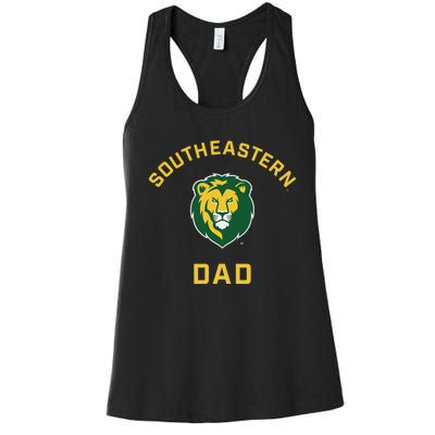 Southeastern Louisiana University Lions Arched Dad Women's Racerback Tank