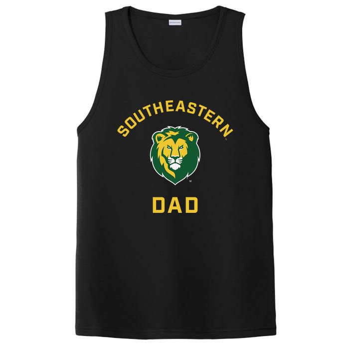 Southeastern Louisiana University Lions Arched Dad PosiCharge Competitor Tank