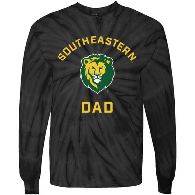 Southeastern Louisiana University Lions Arched Dad Tie-Dye Long Sleeve Shirt