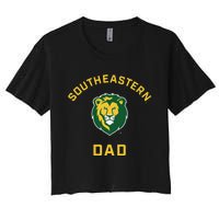 Southeastern Louisiana University Lions Arched Dad Women's Crop Top Tee