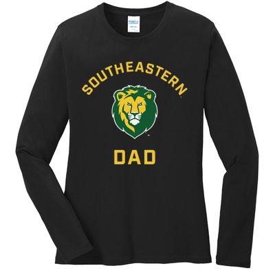 Southeastern Louisiana University Lions Arched Dad Ladies Long Sleeve Shirt