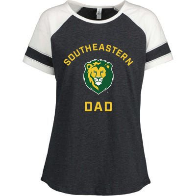 Southeastern Louisiana University Lions Arched Dad Enza Ladies Jersey Colorblock Tee