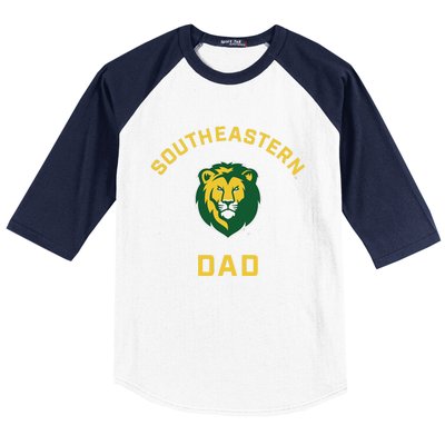 Southeastern Louisiana University Lions Arched Dad Baseball Sleeve Shirt