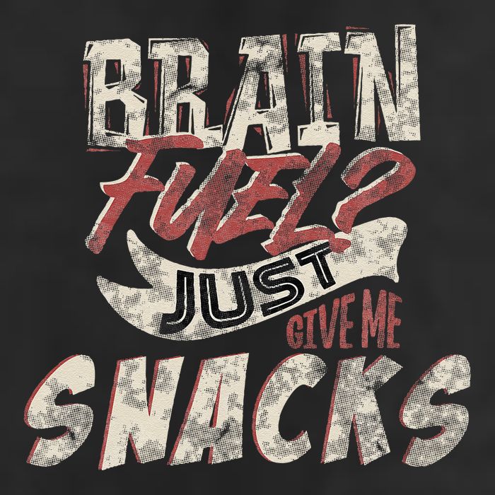 Snack LoverS Ultimate Brain Fuel Humor Beanie