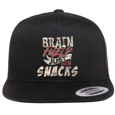 Snack LoverS Ultimate Brain Fuel Humor Flatbill Hat