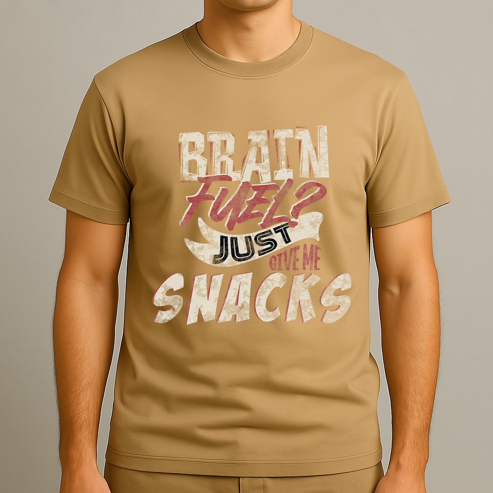 Snack LoverS Ultimate Brain Fuel Humor T-Shirt