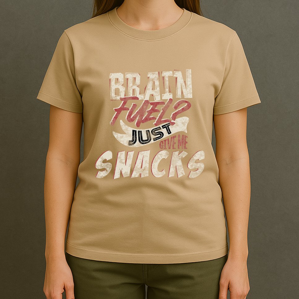 Snack LoverS Ultimate Brain Fuel Humor T-Shirt