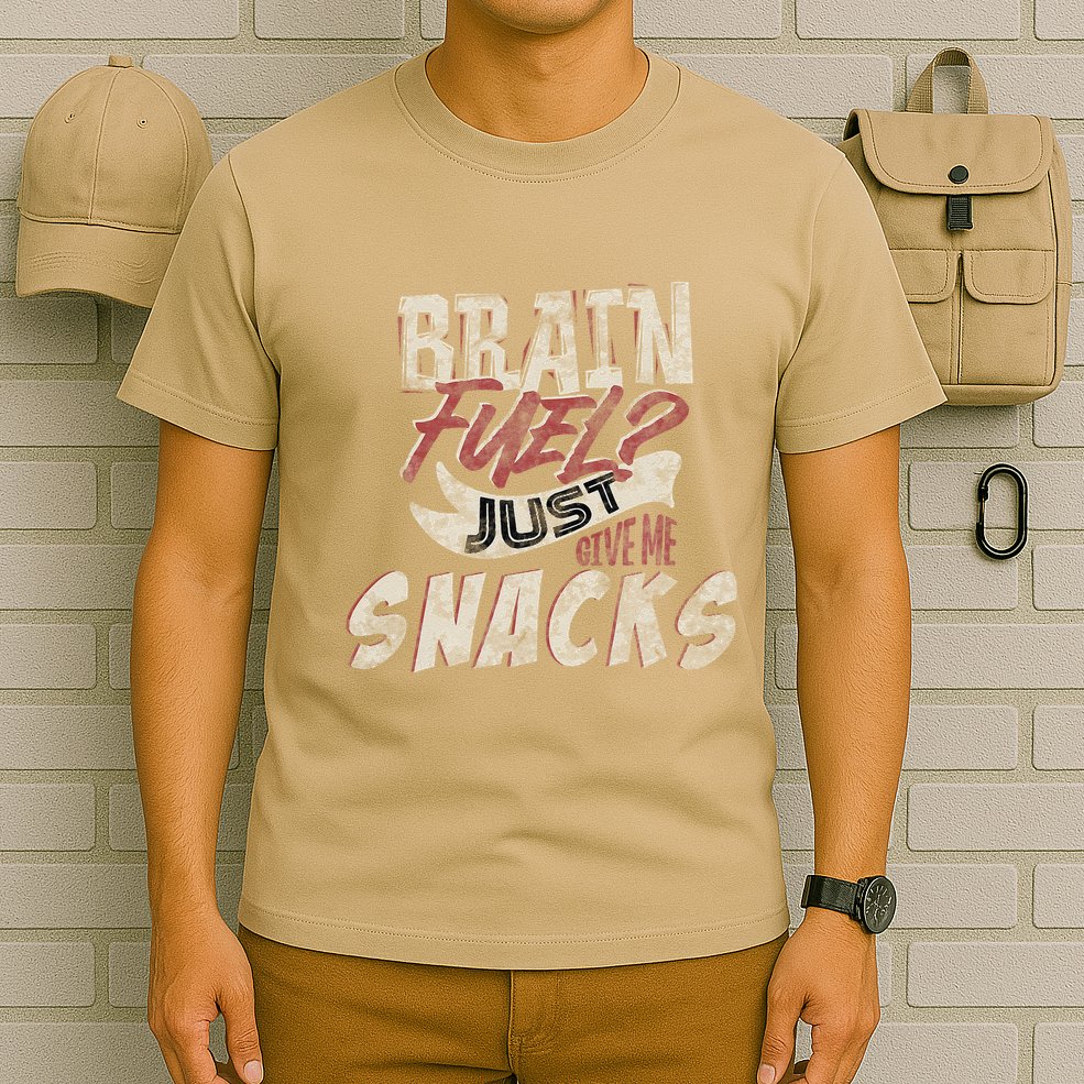 Snack LoverS Ultimate Brain Fuel Humor T-Shirt