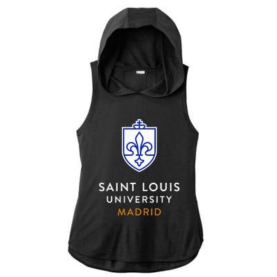 Saint Louis University Slu Madrid Ladies PosiCharge Tri-Blend Wicking Draft Hoodie Tank