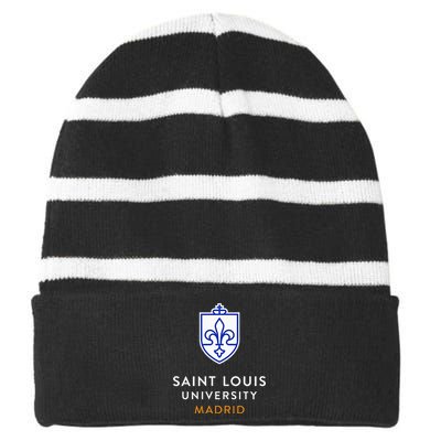 Saint Louis University Slu Madrid Striped Beanie with Solid Band