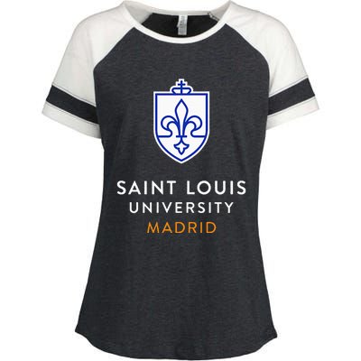 Saint Louis University Slu Madrid Enza Ladies Jersey Colorblock Tee