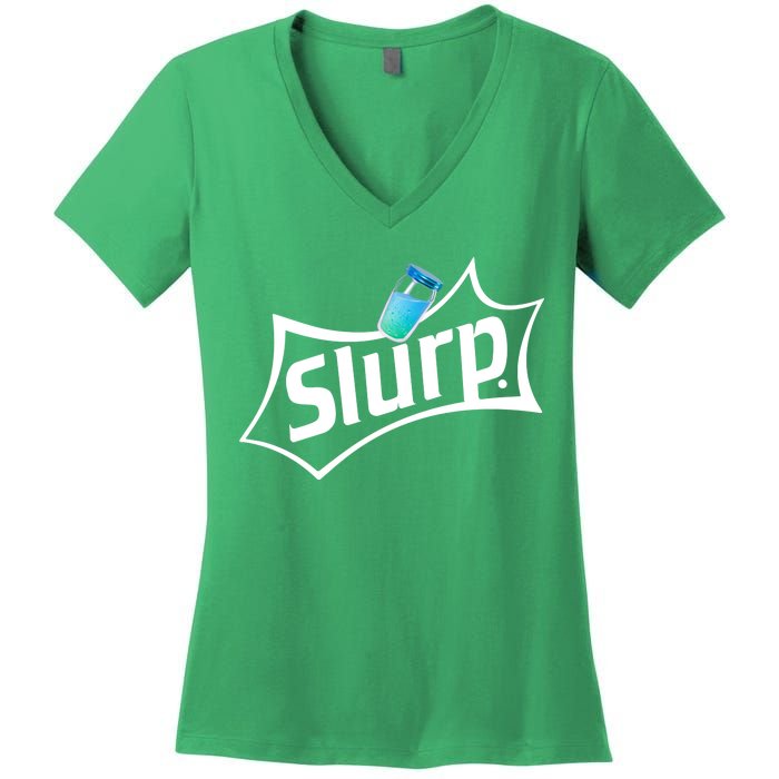 Slurp Juice Battle Royale Women's V-Neck T-Shirt