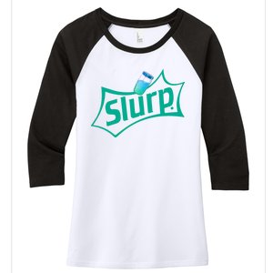 Slurp Juice Battle Royale Women's Tri-Blend 3/4-Sleeve Raglan Shirt