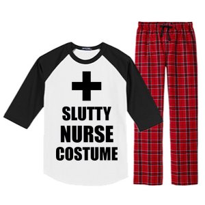 Slutty Nurse Costume Raglan Sleeve Pajama Set