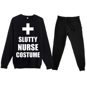 Slutty Nurse Costume Premium Crewneck Sweatsuit Set