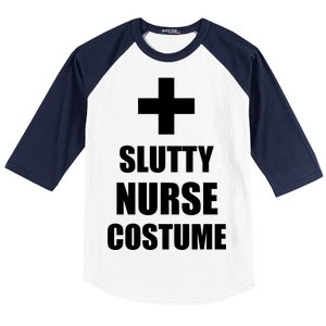 Slutty Nurse Costume Baseball Sleeve Shirt