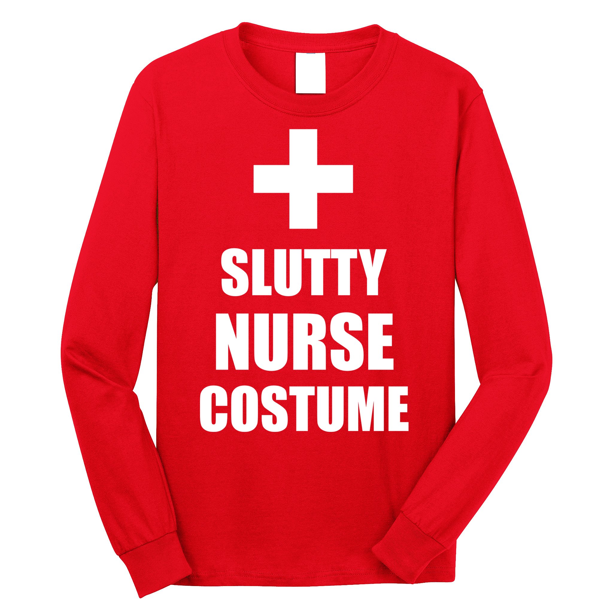 Slutty Nurse Costume Long Sleeve Shirt