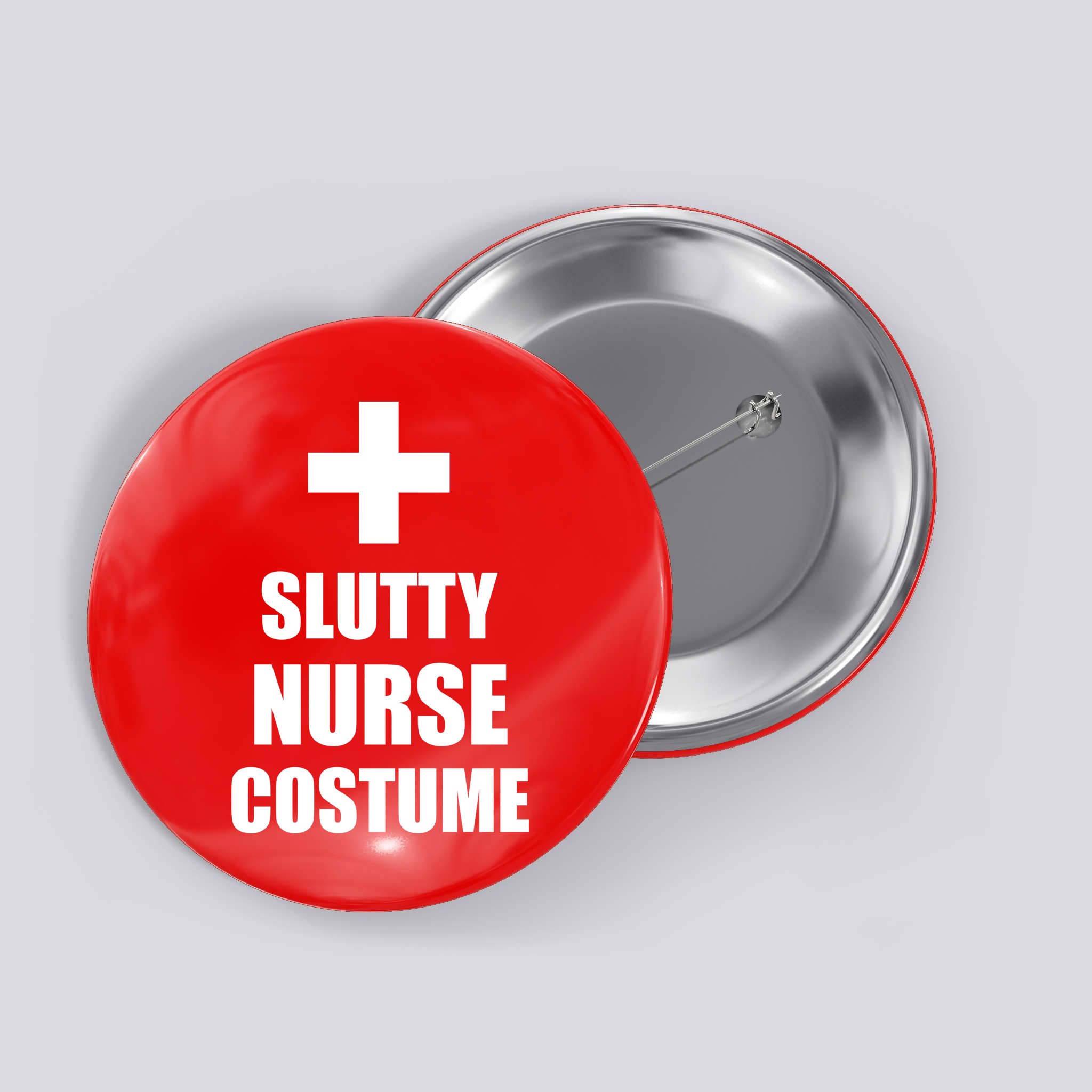 Slutty Nurse Costume Button