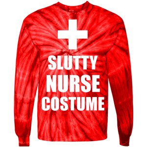 Slutty Nurse Costume Tie-Dye Long Sleeve Shirt