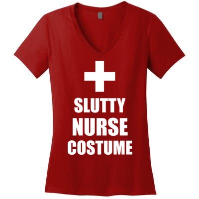 Slutty Nurse Costume Women's V-Neck T-Shirt