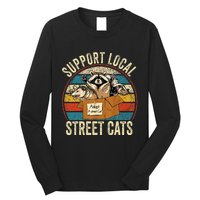 Support Local Vintage Box Raccoon Opossum Skunk Long Sleeve Shirt