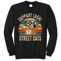 Support Local Vintage Box Raccoon Opossum Skunk Sweatshirt